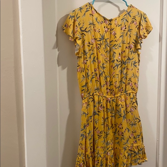 Yellow Floral American Eagle Romper - Picture 3 of 4